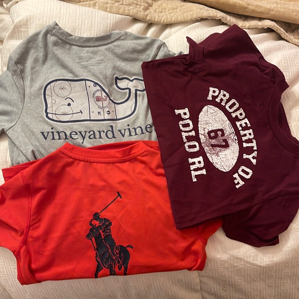 3 boys T shirts VV & Polo